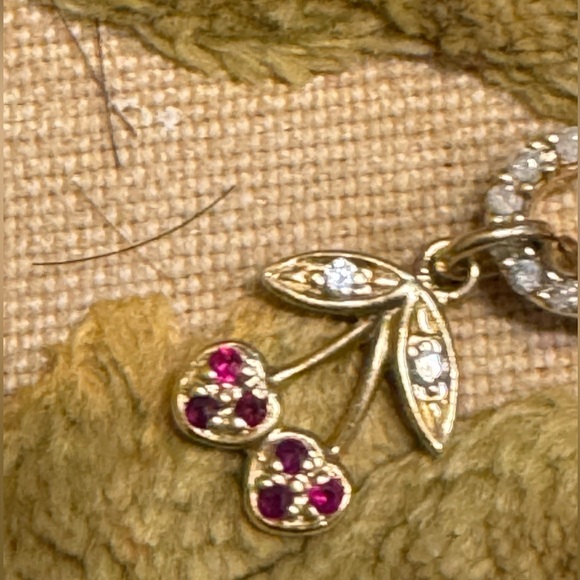 Sydney Evan 14k yellow gold cherry charm - Picture 3 of 5